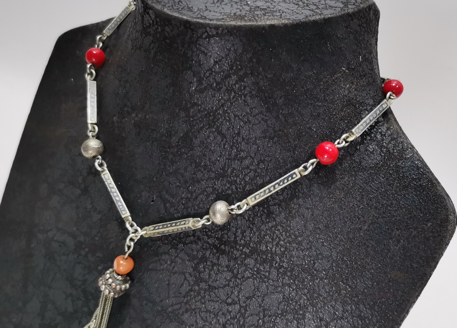 OSMANLI PARÇALARDAN DİZAYN EDİLMİŞ ÖZEL YAPIM SAVATLI GERDANLIK