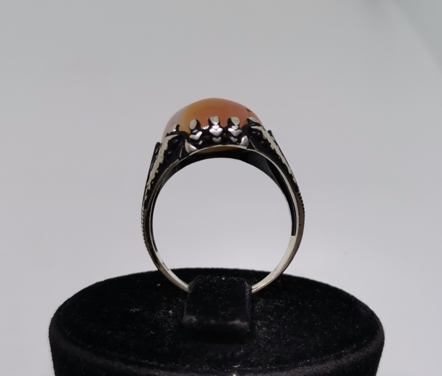 SÜLEYMANİYE AKİKLİ GÜMÜŞ YÜZÜK