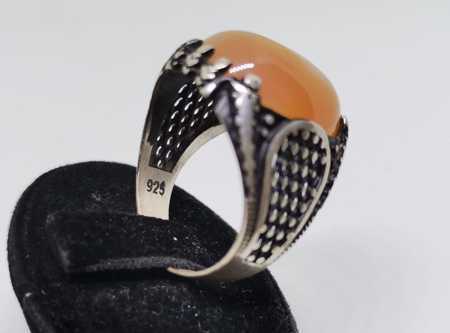 SÜLEYMANİYE AKİKLİ GÜMÜŞ YÜZÜK