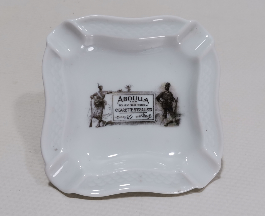 ÜZERİ OSMANLICA YAZILI ÇOK NADİR PROMOSYON PORSELEN KÜLLÜK