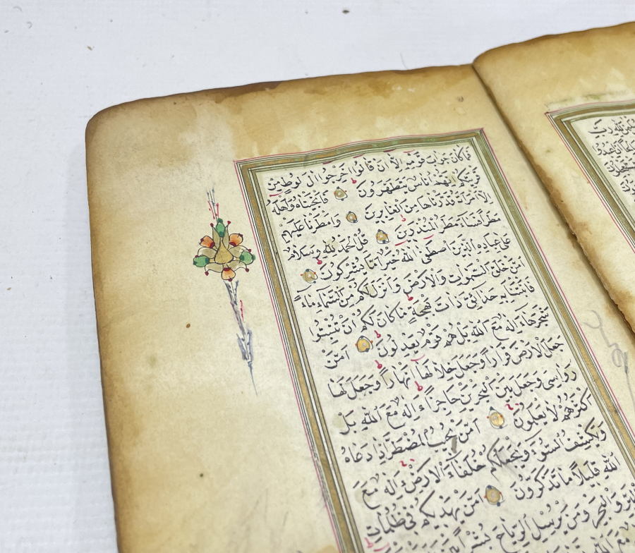 1800 BAŞLARI OSMANLI DÖNEMİ EL YAZMA KUR'AN -I KERİM