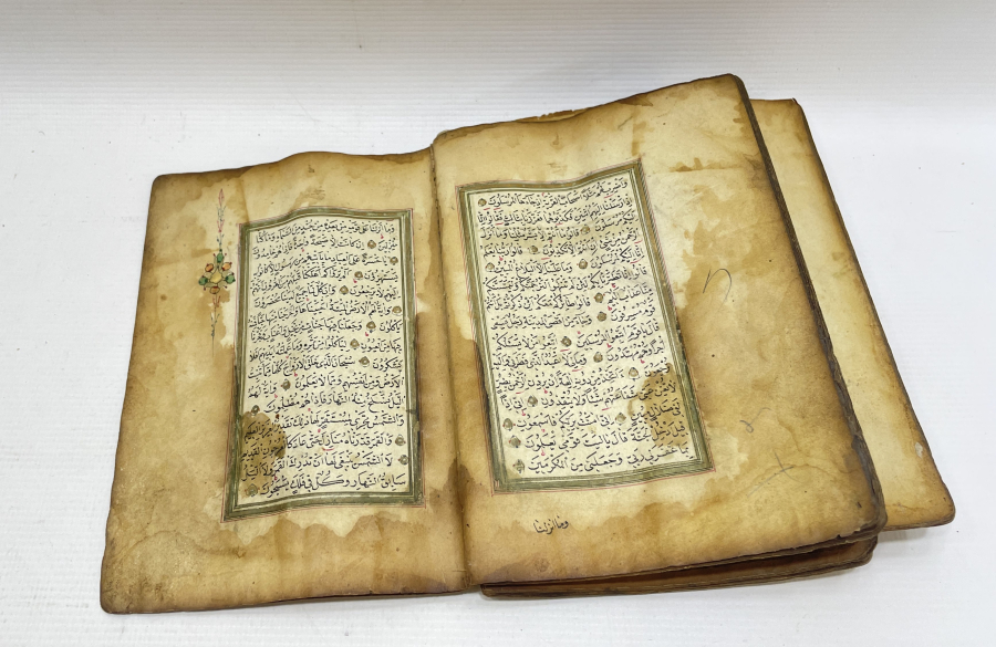 1800 BAŞLARI OSMANLI DÖNEMİ EL YAZMA KUR'AN -I KERİM