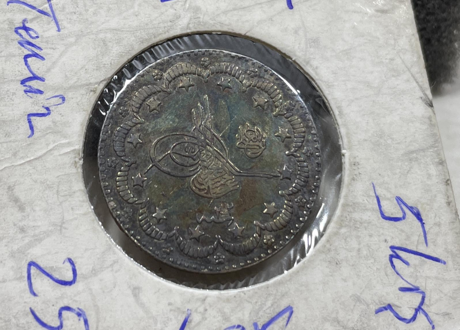 2 NADİR ABDÜLHAMİD HAN DÖNEMİ NERDEYSE ÇİL KONDİSYONDA GÜMÜŞ 5 KURUŞ