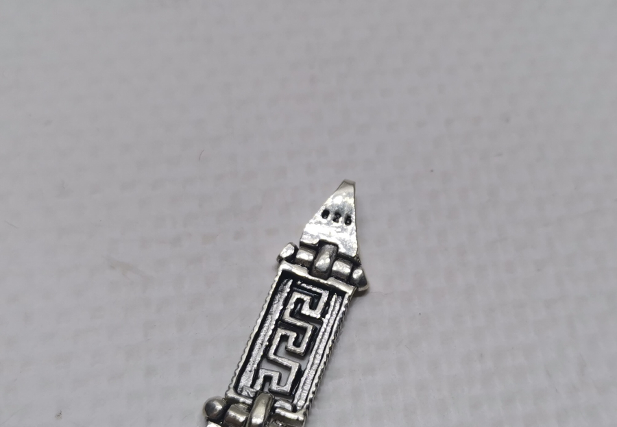 AKİK TAŞLI VE TELKARİ İŞÇİLİKLİ BEYPAZARI YAPIMI GÜMÜŞ BİLEKLİK