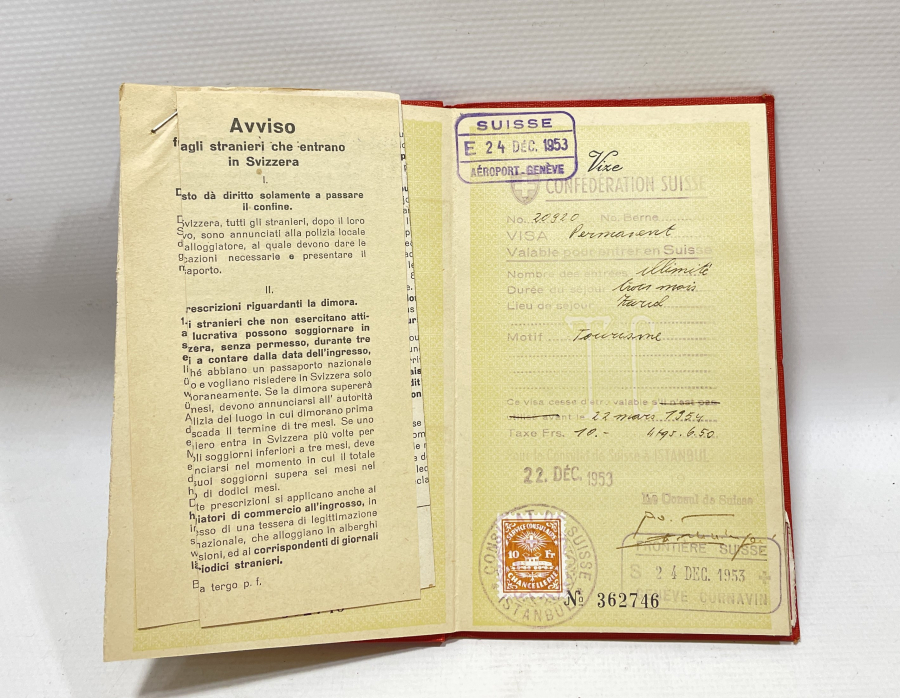 CUMHURİYET BAŞLARI BASILMIŞ ÇOK NADİR PASAPORT