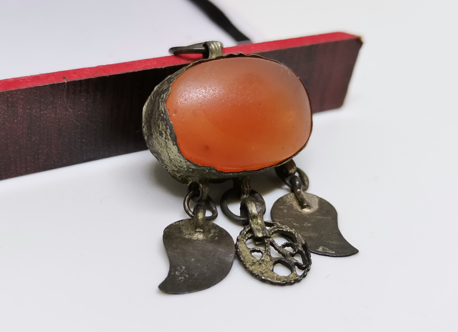 OSMANLI DÖNEMİ AKİK TAŞLI KOLYE UCU