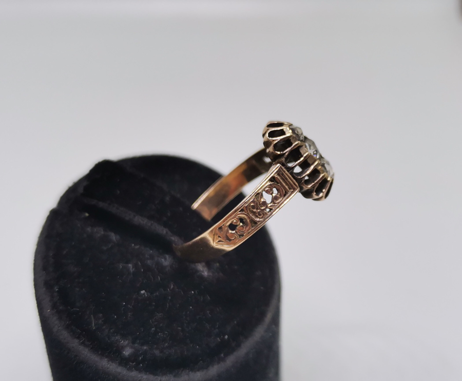 OSMANLI DÖNEMİ ELMAS TAŞLI ALTIN YÜZÜK