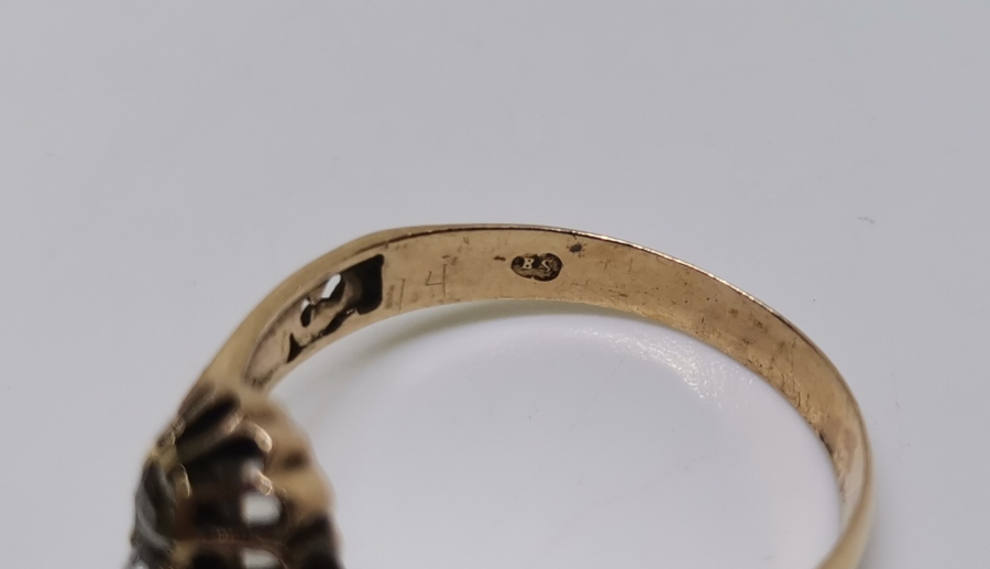 OSMANLI DÖNEMİ ELMAS TAŞLI ALTIN YÜZÜK