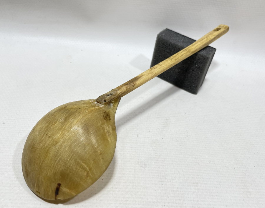 OSMANLI DÖNEMİ TEKKE İŞİ BOYNUZ HOŞAF KAŞIĞI