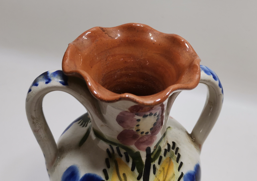 RUM USTA YAPIMI ADA İŞİ EL BOYAMA ÇİFT KULPLU TESTİ