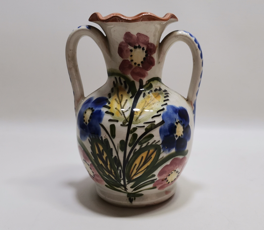 RUM USTA YAPIMI ADA İŞİ EL BOYAMA ÇİFT KULPLU TESTİ