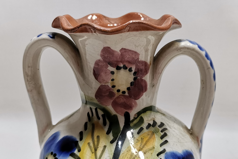 RUM USTA YAPIMI ADA İŞİ EL BOYAMA ÇİFT KULPLU TESTİ