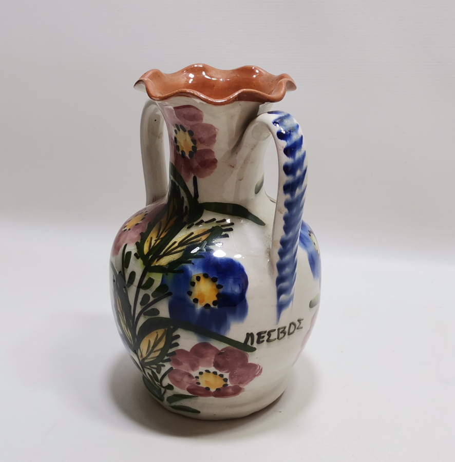 RUM USTA YAPIMI ADA İŞİ EL BOYAMA ÇİFT KULPLU TESTİ