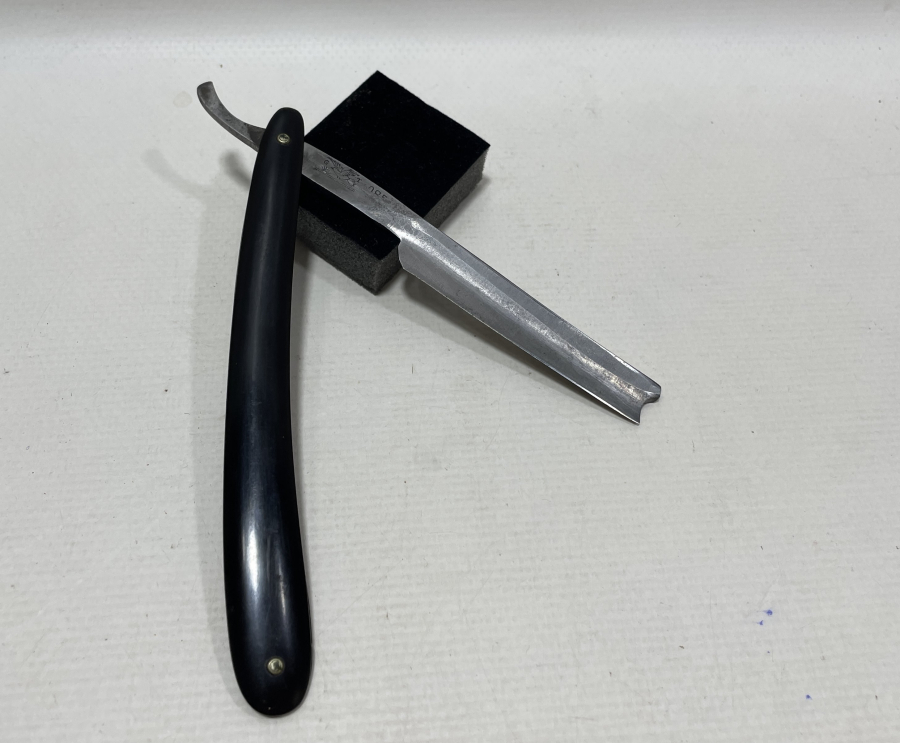 SAPINDA SMYRNE- SELANİK YAZILI OSMANLI DÖNEMİ ÇOK NADİR BAKALİT SAPLI BERBER USTURASI