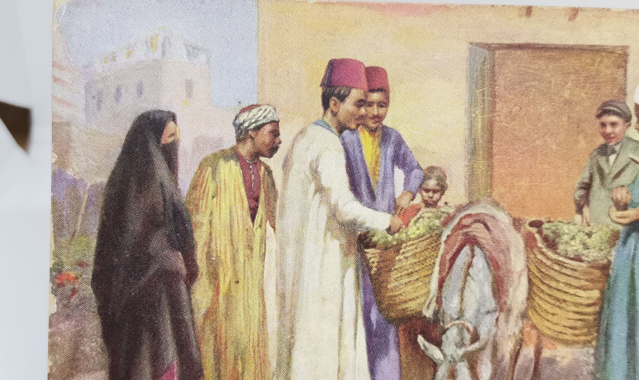 SOKAK SATICISI KONULU OSMANLI DÖNEMİ NADİR KARTPOSTAL