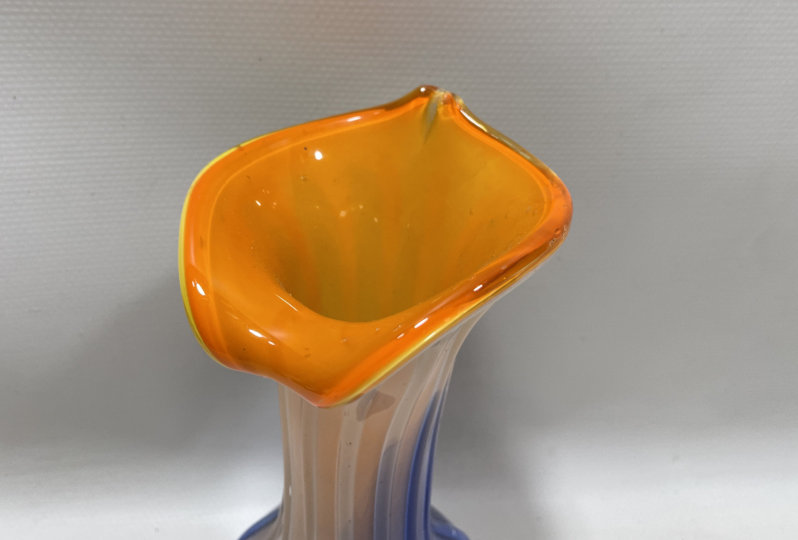 ÜÇ RENKLİ ANTİKA MURANO VAZO