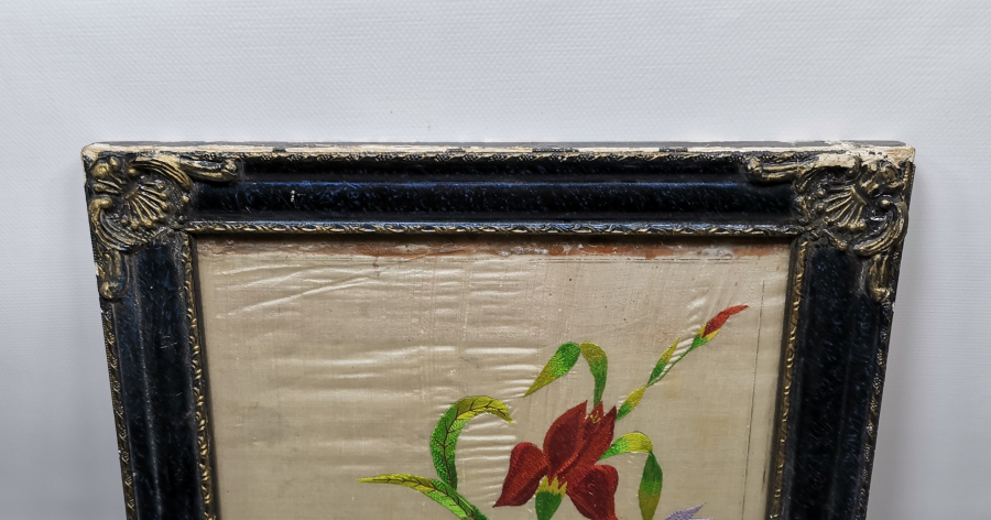 ÜZERİ OSMANLICA YAZILI BÜYÜK BOY EL İŞİ PANO