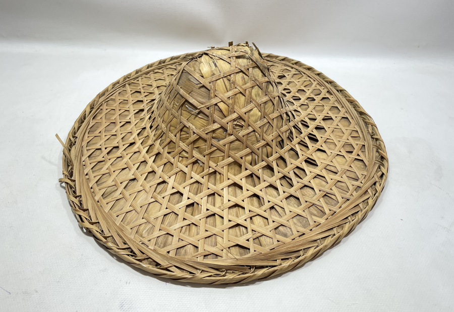 BÜYÜK BOY EL YAPIMI ANTİKA UZAK DOĞU ŞAPKA