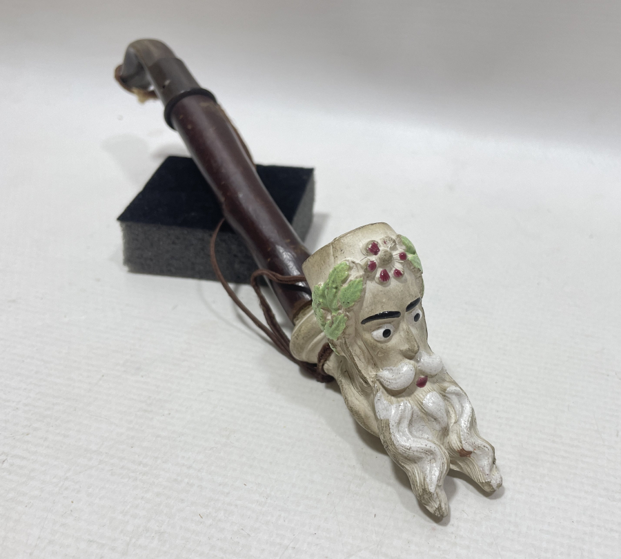 OSMANLI DÖNEMİ ÇOK NADİR BOYNUZ SAPLI VE KİRAZ AĞAÇLI JACOP PİPO