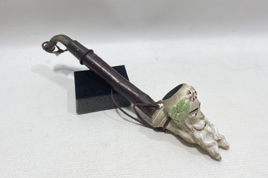 OSMANLI DÖNEMİ ÇOK NADİR BOYNUZ SAPLI VE KİRAZ AĞAÇLI JACOP PİPO