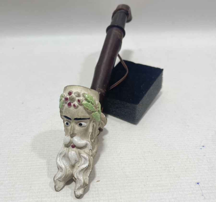 OSMANLI DÖNEMİ ÇOK NADİR BOYNUZ SAPLI VE KİRAZ AĞAÇLI JACOP PİPO