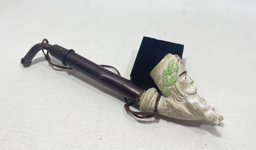 OSMANLI DÖNEMİ ÇOK NADİR BOYNUZ SAPLI VE KİRAZ AĞAÇLI JACOP PİPO