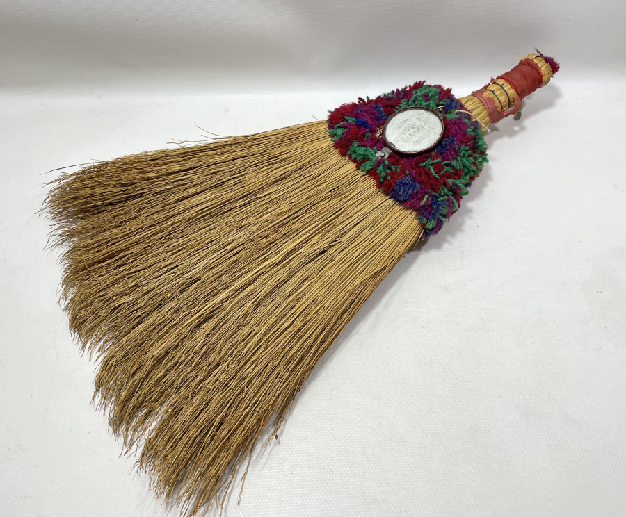 OSMANLI DÖNEMİ ÇOK NADİR EDİRNE İŞİ AYNALI SÜPÜRGE