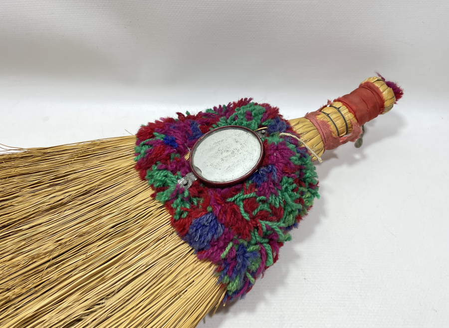 OSMANLI DÖNEMİ ÇOK NADİR EDİRNE İŞİ AYNALI SÜPÜRGE