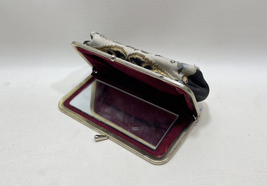 ANTİKA AYNALI GOBLEN GECE ÇANTASI