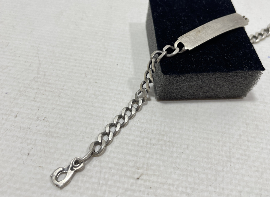 GÜMÜŞ KÜNYE - BİLEKLİK