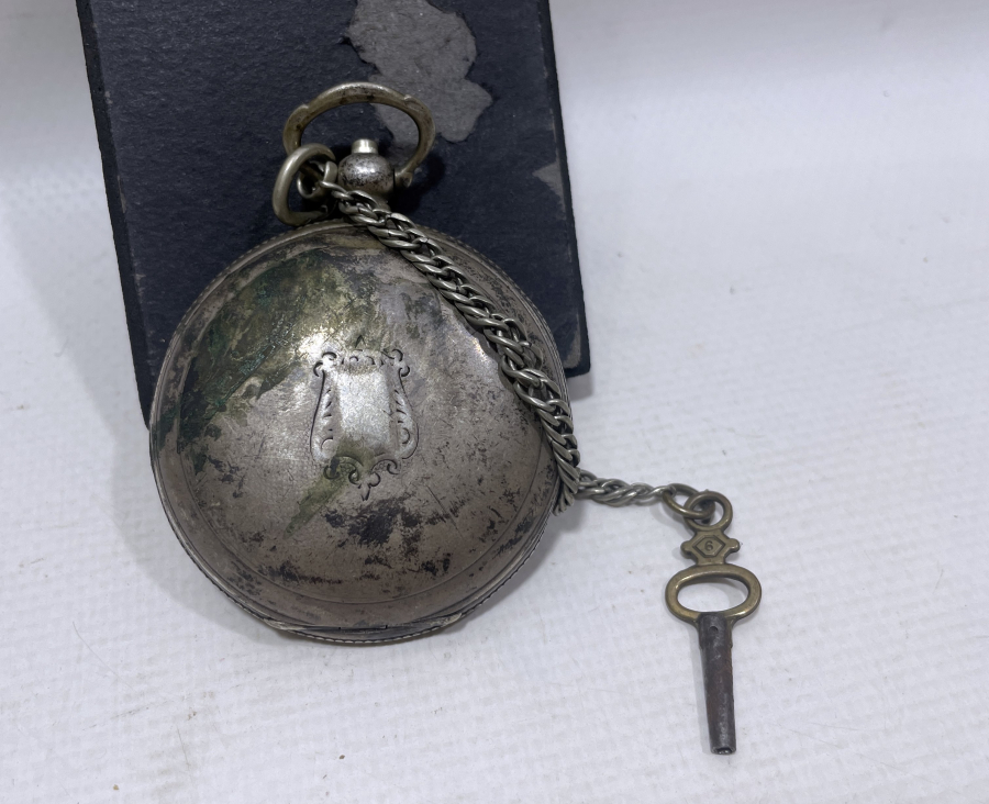 OSMANLI DÖNEMİ ÇİL KADRANLI GÜMÜŞ CEP SAATİ