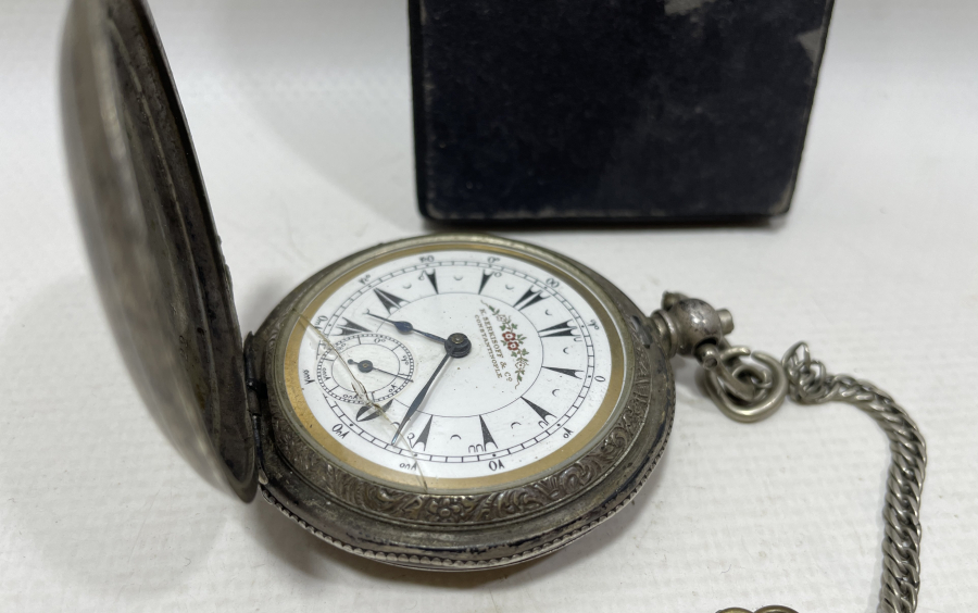 OSMANLI DÖNEMİ ÇİL KADRANLI GÜMÜŞ CEP SAATİ