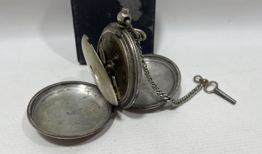 OSMANLI DÖNEMİ ÇİL KADRANLI GÜMÜŞ CEP SAATİ