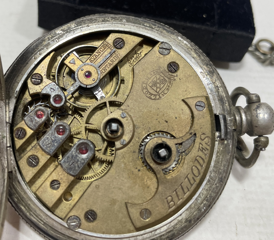 OSMANLI DÖNEMİ ÇİL KADRANLI GÜMÜŞ CEP SAATİ