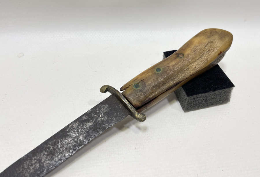 OSMANLI DÖNEMİ GEYİK BOYNUZU SAPLI NADİR AVCI BIÇAĞI