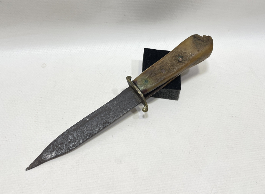 OSMANLI DÖNEMİ GEYİK BOYNUZU SAPLI NADİR AVCI BIÇAĞI