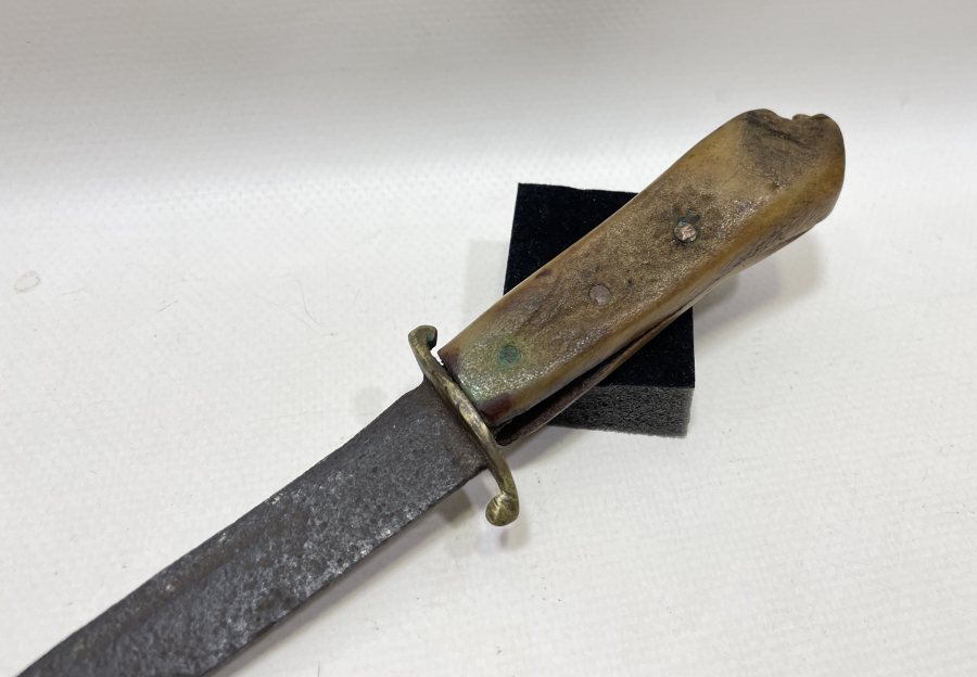 OSMANLI DÖNEMİ GEYİK BOYNUZU SAPLI NADİR AVCI BIÇAĞI