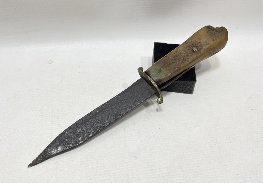 OSMANLI DÖNEMİ GEYİK BOYNUZU SAPLI NADİR AVCI BIÇAĞI