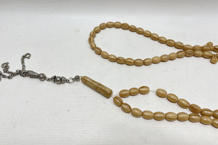 OSMANLI DÖNEMİ NADİR RENKTE BEYKOZ NAMAZ TESPİHİ