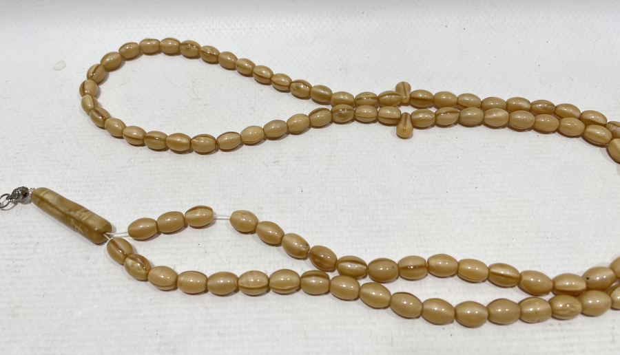 OSMANLI DÖNEMİ NADİR RENKTE BEYKOZ NAMAZ TESPİHİ