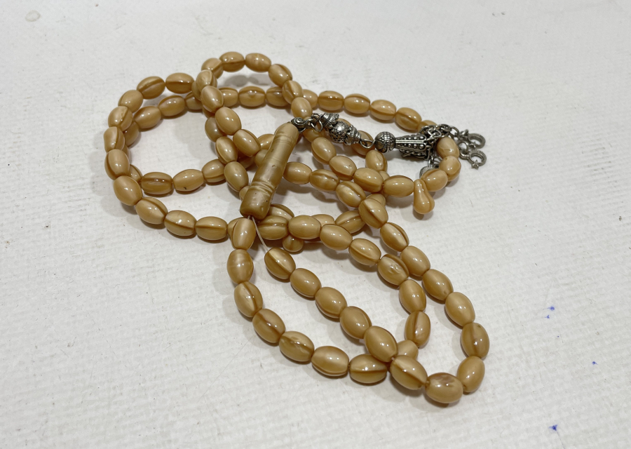 OSMANLI DÖNEMİ NADİR RENKTE BEYKOZ NAMAZ TESPİHİ