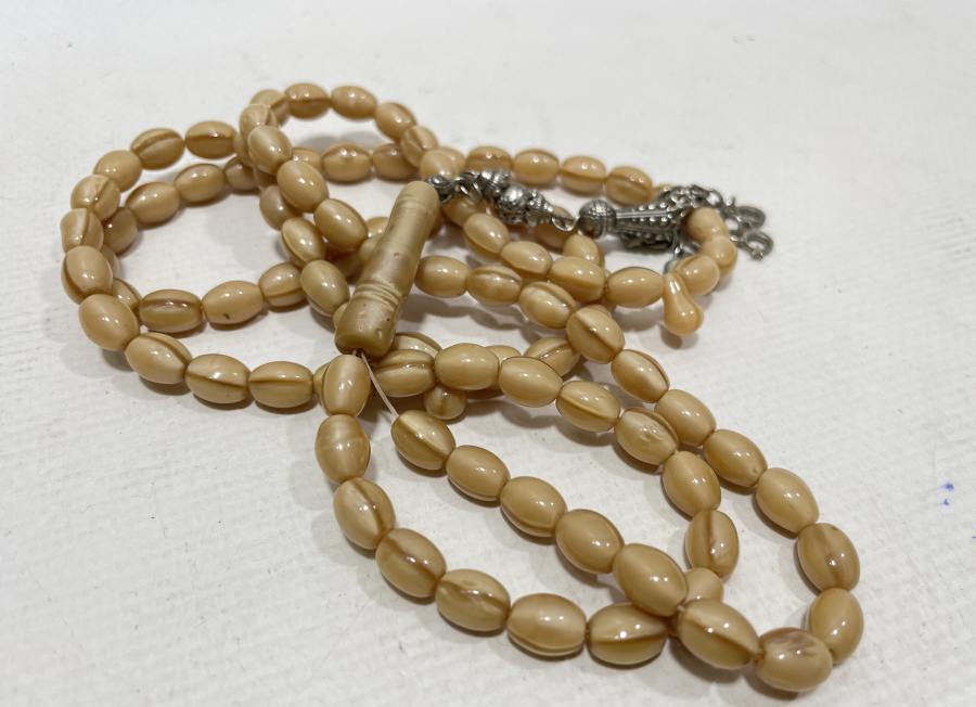 OSMANLI DÖNEMİ NADİR RENKTE BEYKOZ NAMAZ TESPİHİ