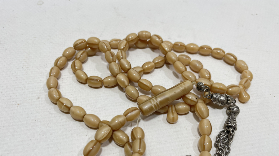 OSMANLI DÖNEMİ NADİR RENKTE BEYKOZ NAMAZ TESPİHİ