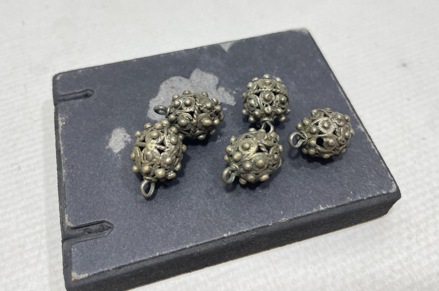 OSMANLI DÖNEMİ TELKARİ İŞÇİLİKLİ ÇOK NADİR KÖSTEK TOPLARI / KOZALARI