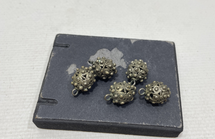 OSMANLI DÖNEMİ TELKARİ İŞÇİLİKLİ ÇOK NADİR KÖSTEK TOPLARI / KOZALARI