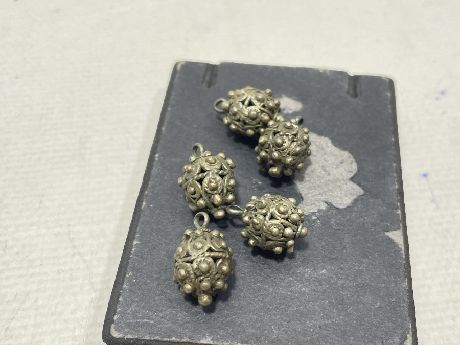 OSMANLI DÖNEMİ TELKARİ İŞÇİLİKLİ ÇOK NADİR KÖSTEK TOPLARI / KOZALARI