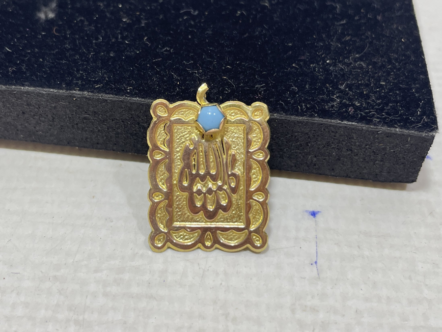 TURKUAZ TAŞLI ALTIN BEBEK NAZARLIĞI