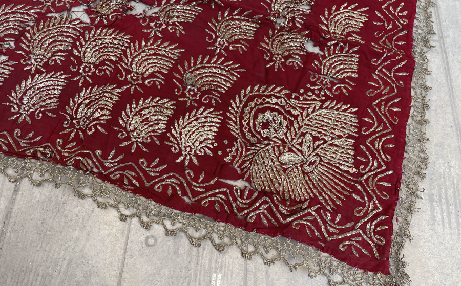 GÜMÜŞ TELKARİ İŞÇİLİKLİ ÇOK NADİR KOZAK TELLİSİ