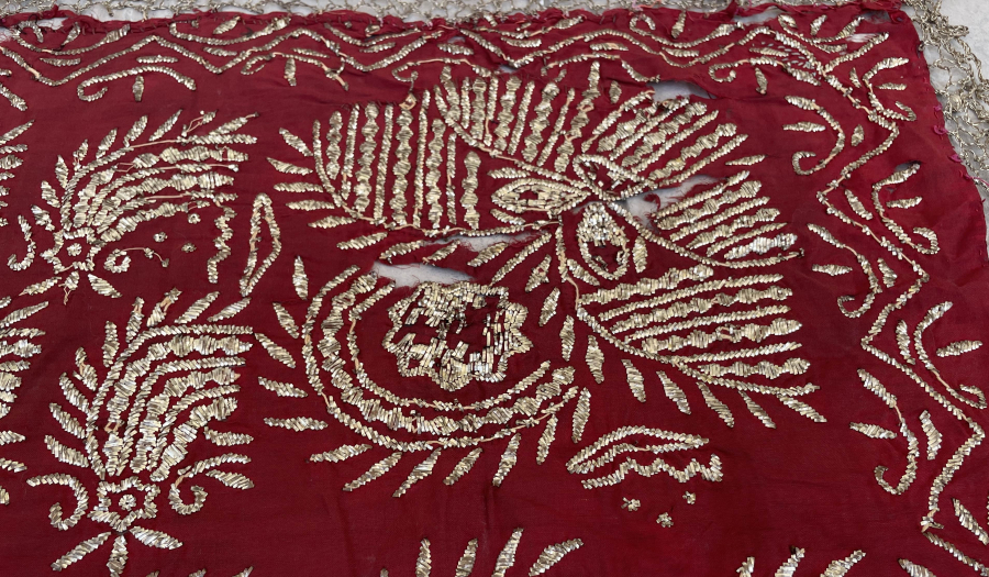 GÜMÜŞ TELKARİ İŞÇİLİKLİ ÇOK NADİR KOZAK TELLİSİ