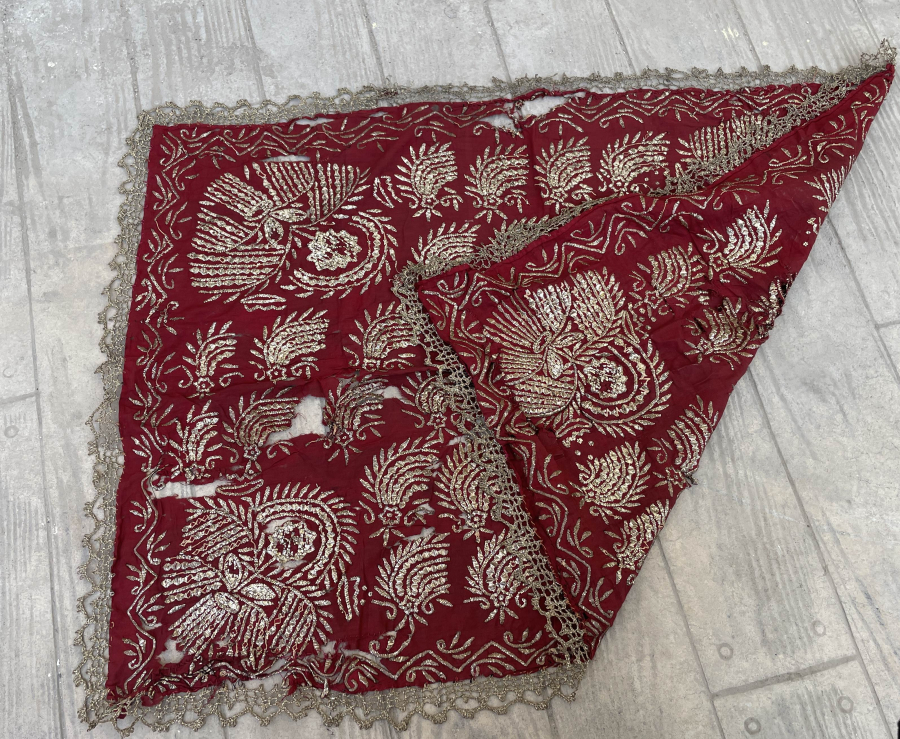 GÜMÜŞ TELKARİ İŞÇİLİKLİ ÇOK NADİR KOZAK TELLİSİ